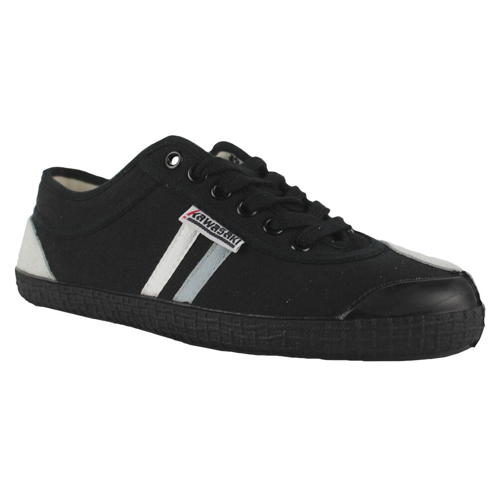 Kawasaki Retro 23 Canvas Shoe K23W0260 Black Stripe Black Outsole