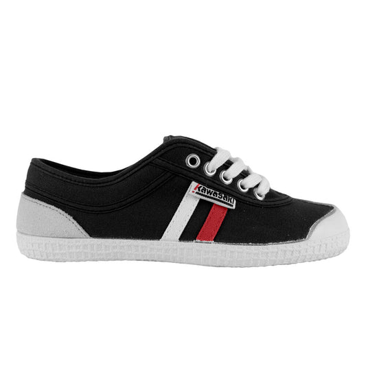 Kawasaki Retro 23 Canvas Shoe K2360W14 Black Red/White Stripe