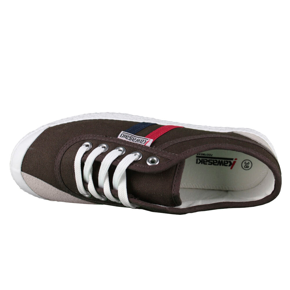 Kawasaki Retro Canvas Shoe K192496 5045 Chocolate Brown