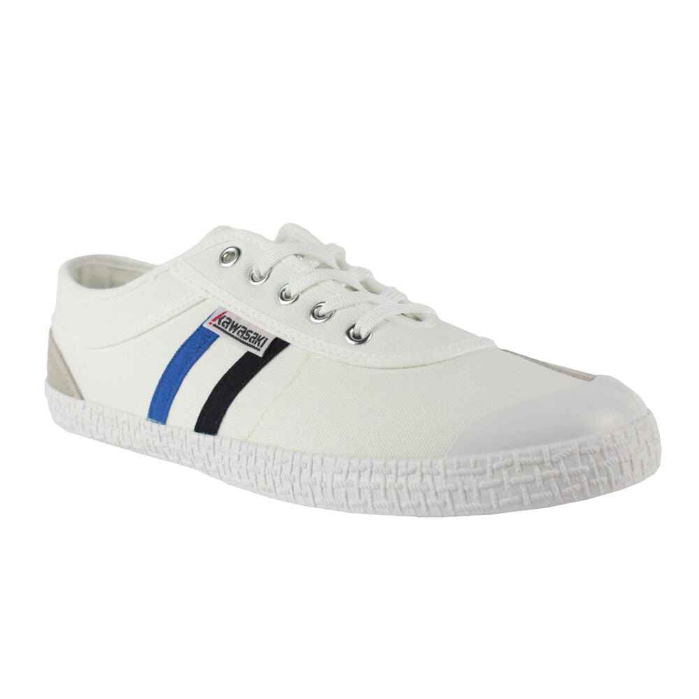 Kawasaki Retro Canvas Shoe K192496 1002 White+Blue/black